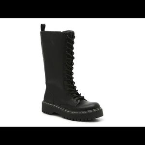 Mix No. 6 HANNON BOOT combat boots military tall black boots 8.5